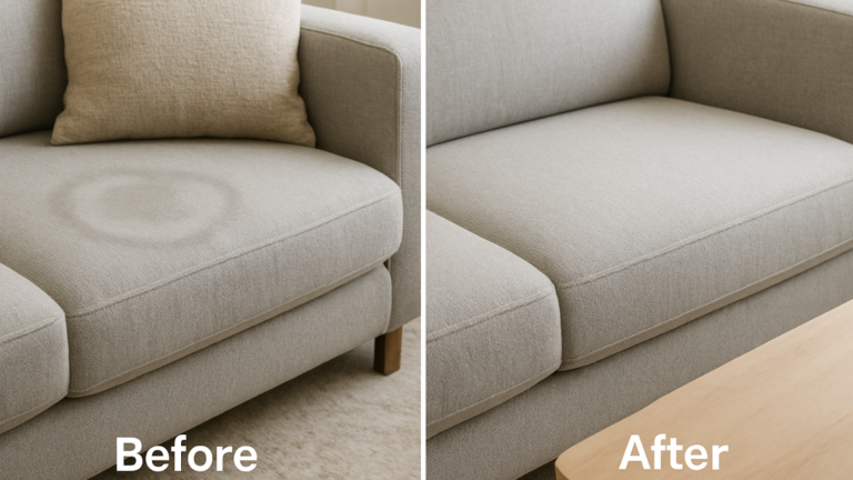 Removing Water Stains from A Fabric Sofa