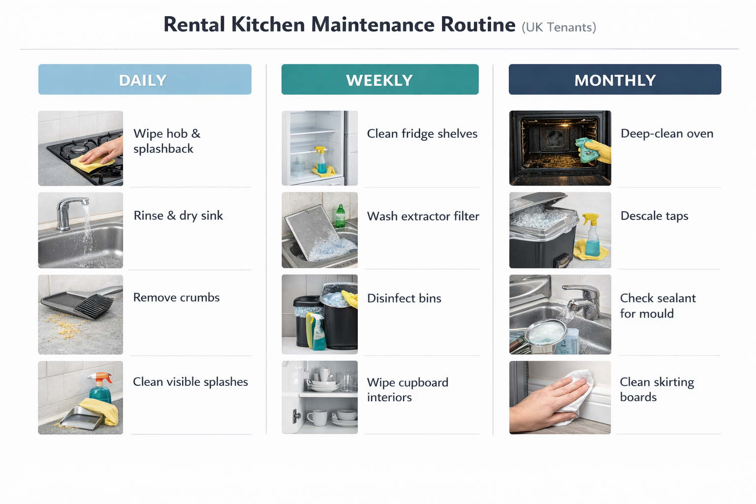 Rental Kitchen Maintain 