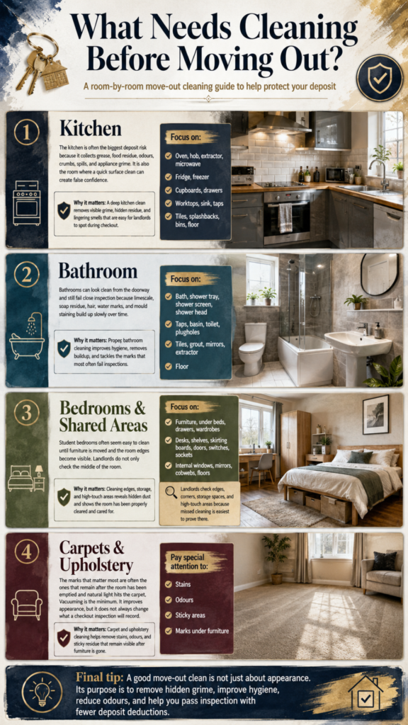 what needs cleaning before moving out